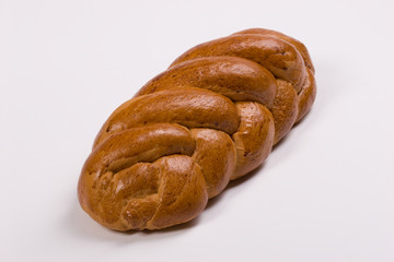 food series: fresh baked bread over white