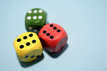 Three dice