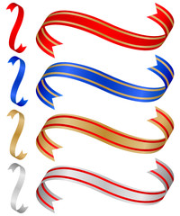 Obraz premium ribbons set 4