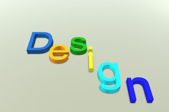Design bunte Buchstaben