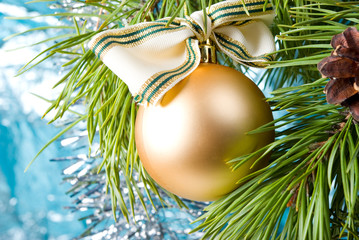 christmas ornament with christmas tree