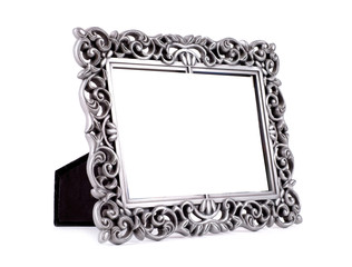 Table photo frame isolated on white