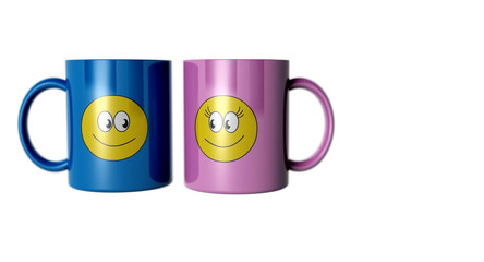 Smiling cups