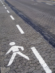 Fahrbahnmarkierung,Fußgänger