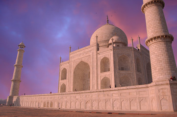 Taj Mahal on the sunset, India, Agra