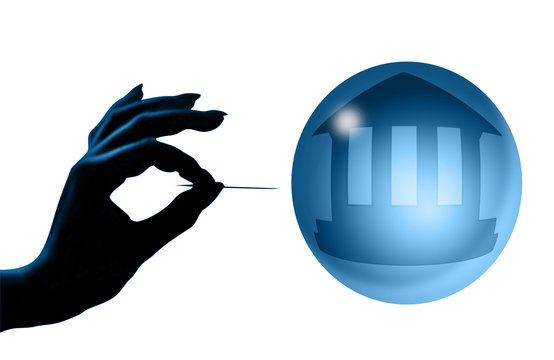 &eacute;clatement de la bulle finanic&egrave;re