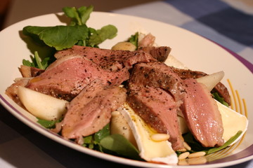 Duck breast salad