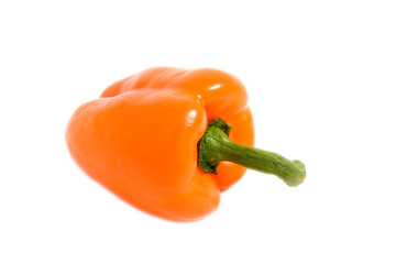 Orange pepper isolated on white