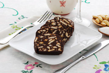 Salame al cioccolato - Dolci - Ricetta della Lombardia