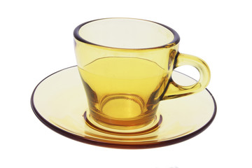 Tea Cup and Saucer on White background