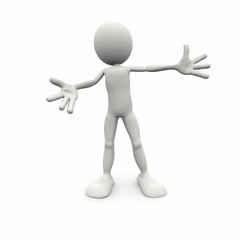 3D concetto: Welcome