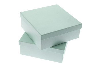 Stack of Gift Boxes on White Background