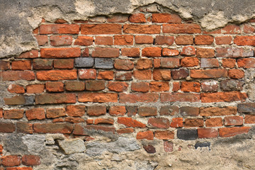 old wall texture from the red bricks