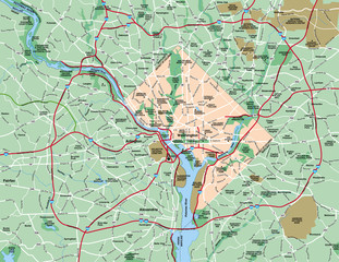 Washington Metropolitan Area Map