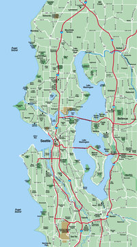 Seattle Metropolitan Area Map