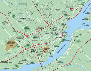 Quebec Metropolitcan Area Map