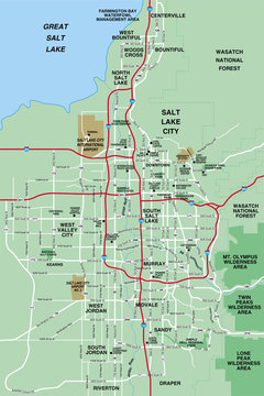 Salt Lake City, UT Map