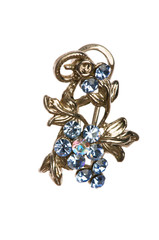 Pendant with blue stones isolated on the white