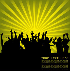 Vecotr audience silhouettes