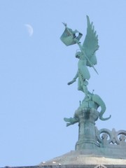 Fototapeta premium ange et lune