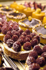 tartelettes aux framboises