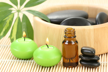 Obraz na płótnie Canvas spa and wellness - massage accesories