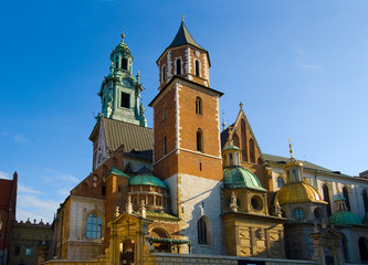 Fototapeta View of the ancient Krakow's castle obraz