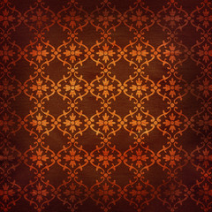 beautiful brown paper background with decorative ornament