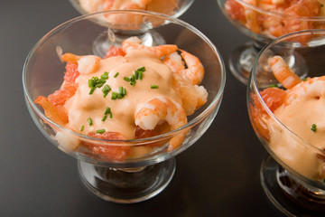 Coupes de pamplemousse, crevettes et sauce cocktail #3 - 10027857