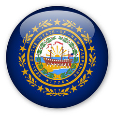 New Hampshire State Button