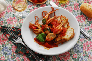 Moscardini in umido - Secondi di pesce - Ricetta del Veneto