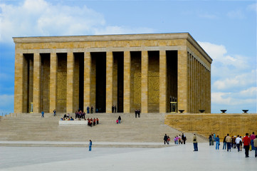 Founder of modern Turkey, Ataturk's mausoleum in Ankara