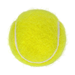 Tennis ball isolated on white background
