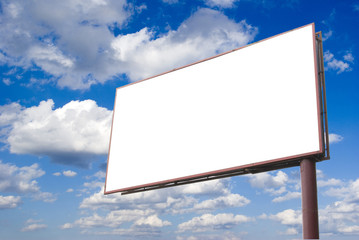 Fototapeta premium billboard on sky