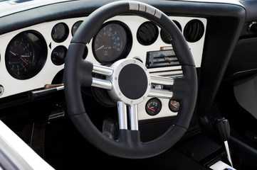 Sports car interior