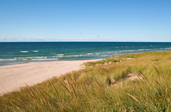 Lake Michigan beach at Tunnel Park, Michigan