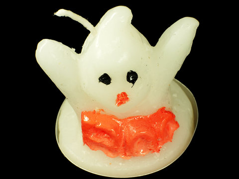 Halloween-Gespenster-Kerze