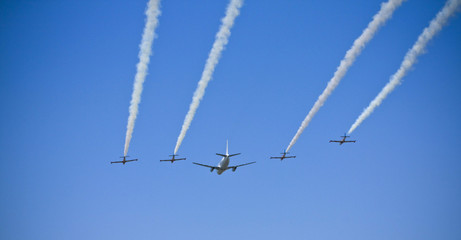 Planes in formation