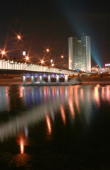 Fototapeta na wymiar Novoarbatsky Bridge