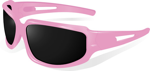 Pink sunglasses, lunettes de soleil roses - obrazy, fototapety, plakaty