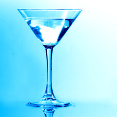 coctail splash on white background close up