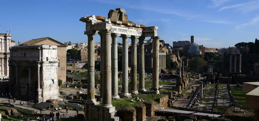 Temple of Saturn Panorama