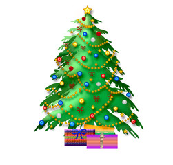 Christmas tree illustration