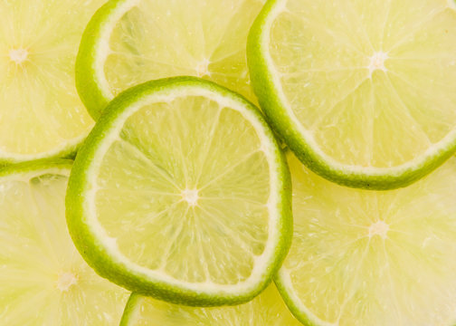 lime slices abstract background