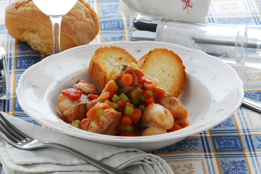 Spezzatino di Coda di rospo - Secondo pesce Ricetta Veneto