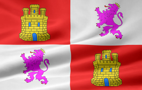 Flagge von Kastilien - Leon