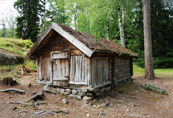 Fototapeta na wymiar Lapland Hut