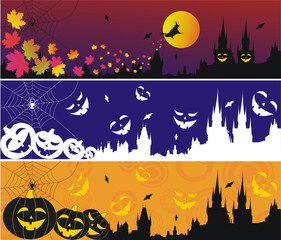 Halloween Gothic banners