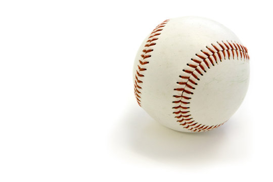 White baseball-Clipping Path