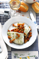 Filetti di merluzzo con funghi chiodini - Secondo del Veneto